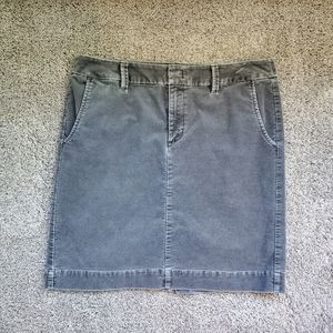 Eddie Bauer gray corduroy skirt